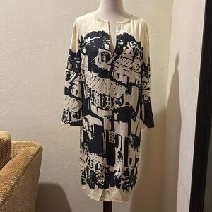 Tory Burch Silk Midi Printed Dress